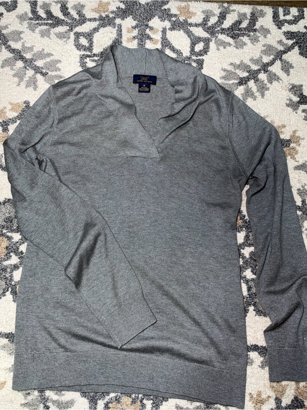 Brooks Brothers 346 Silk Cashmere Sweater Women’s Medium Gray
